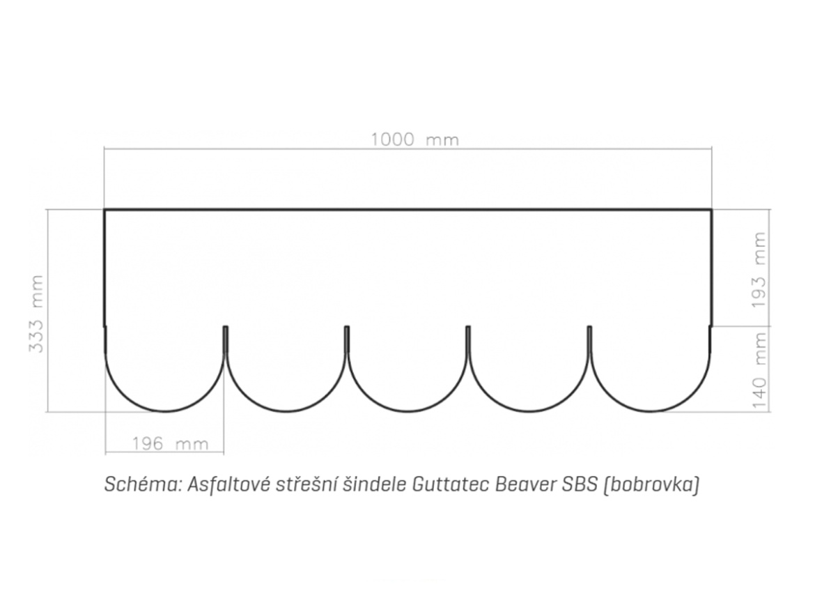 Aszfaltzsindely Gutta Guttatec Beaver SBS (bobrovka)