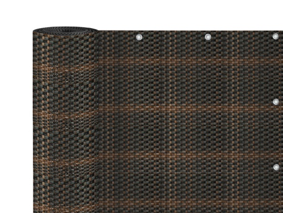 Balkónová zástena s kovovými okami Scobax Balcony eyelet