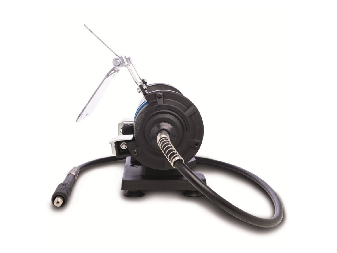 Dvojkotúčová brúska/leštička so systémom Flexidrive Scheppach HG 35