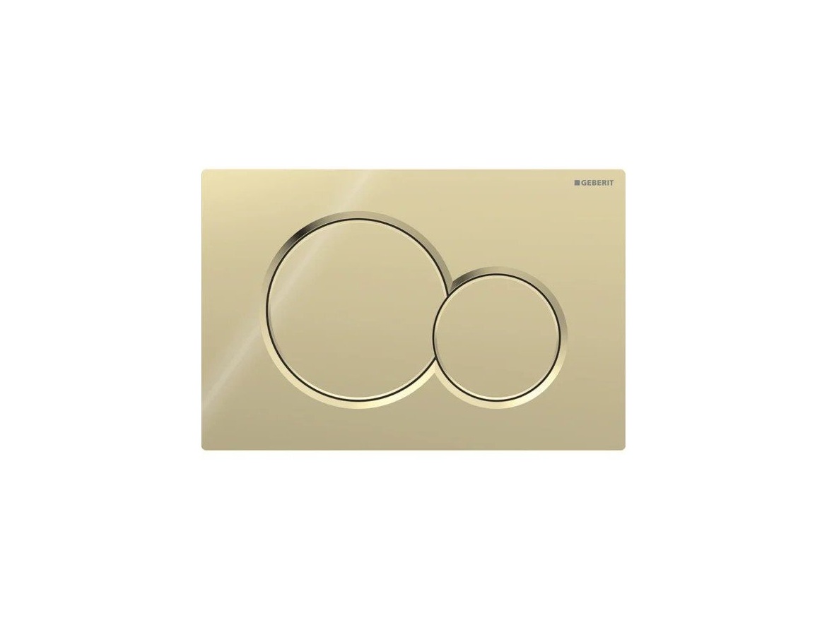Geberit Ovládací tlačítko Sigma01 mosaz, kulatá tlačítka,  115.770.DT.5