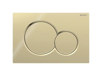 Příslušenství –  Geberit Ovládací tlačítko Sigma01 mosaz, kulatá tlačítka,  115.770.DT.5