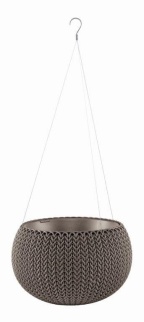 Keter Květináč  COZY S závěsný Harvest Brown