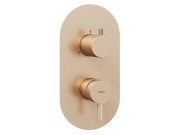 Ravak ES 068.60GLB.O3.RB07F Podomítková baterie 3-cestná bez tělesa, Gold Brushed