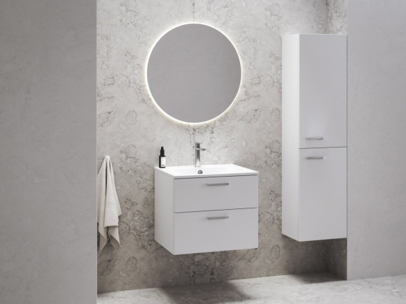 Ravak SD Chrome II 80 skříňka pod umyvadlo bílá, madla černá