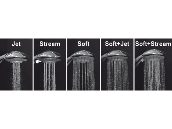 Ravak 952.00CR Ručná sprcha, 5 funkcií, chróm