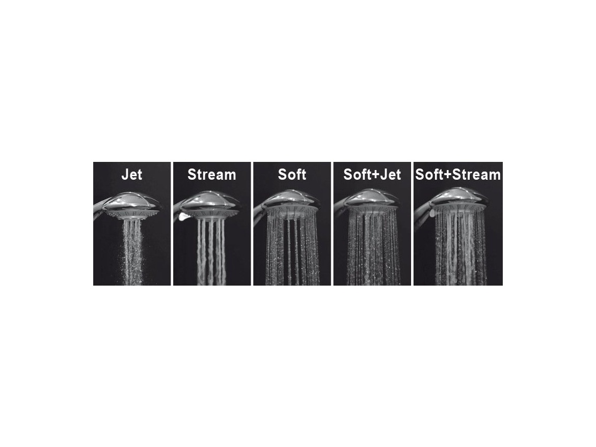 Ravak 952.00CR Ruční sprcha, 5 funkcí, chrom