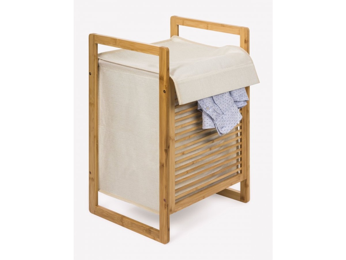 G21 Koš na prádlo  55 l, bambusový