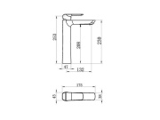 Novaservis Umyvadlová baterie Nobless Tina, bílá/chrom, stojánková, bez výpusti,  38503,1