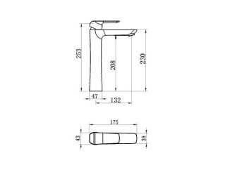 Vodovodní baterie – Novaservis Umyvadlová baterie Nobless Tina, bílá/chrom, stojánková, bez výpusti, 38503,1