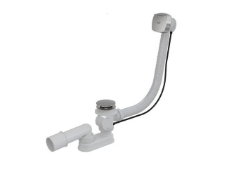 Technická sanita – Alcadrain Vanový sifon A553KM1, odpad 40/50 mm, s ovládáním, chrom, A553KM1-100