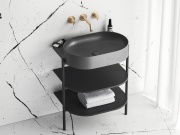 Ravak Umývadlo Yard 60, bez otvoru pre batériu, bez prepadu, biela