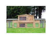 Scobax Dřevěná králíkárna SUŠICE, 2480x520x900 mm