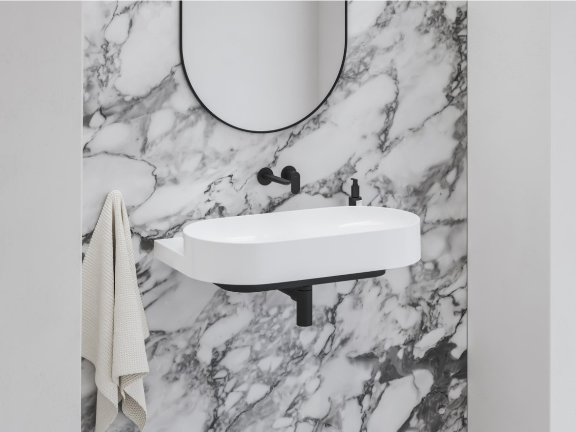 Ravak Umývadlo Yard 80, bez otvoru pre batériu, bez prepadu, biela matná