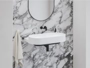 Ravak Umyvadlo Yard 80, bez otvoru pro baterii, bez přepadu, antracit