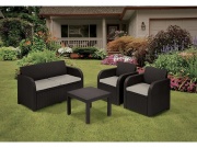 Keter Zahradní set Allibert Georgia - hnědá / krémová