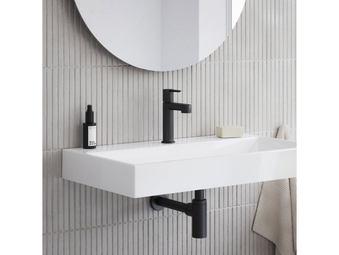 Ravak Umyvadlo Natural 80, s otvorem pro baterii, bez přepadu