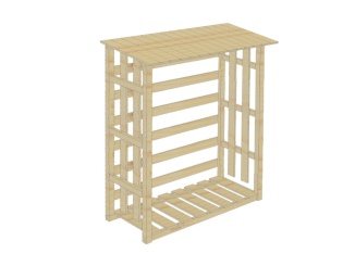 Faházak –  Česká Manufaktura Kelt přírodní, 149 x 68 x 200 cm