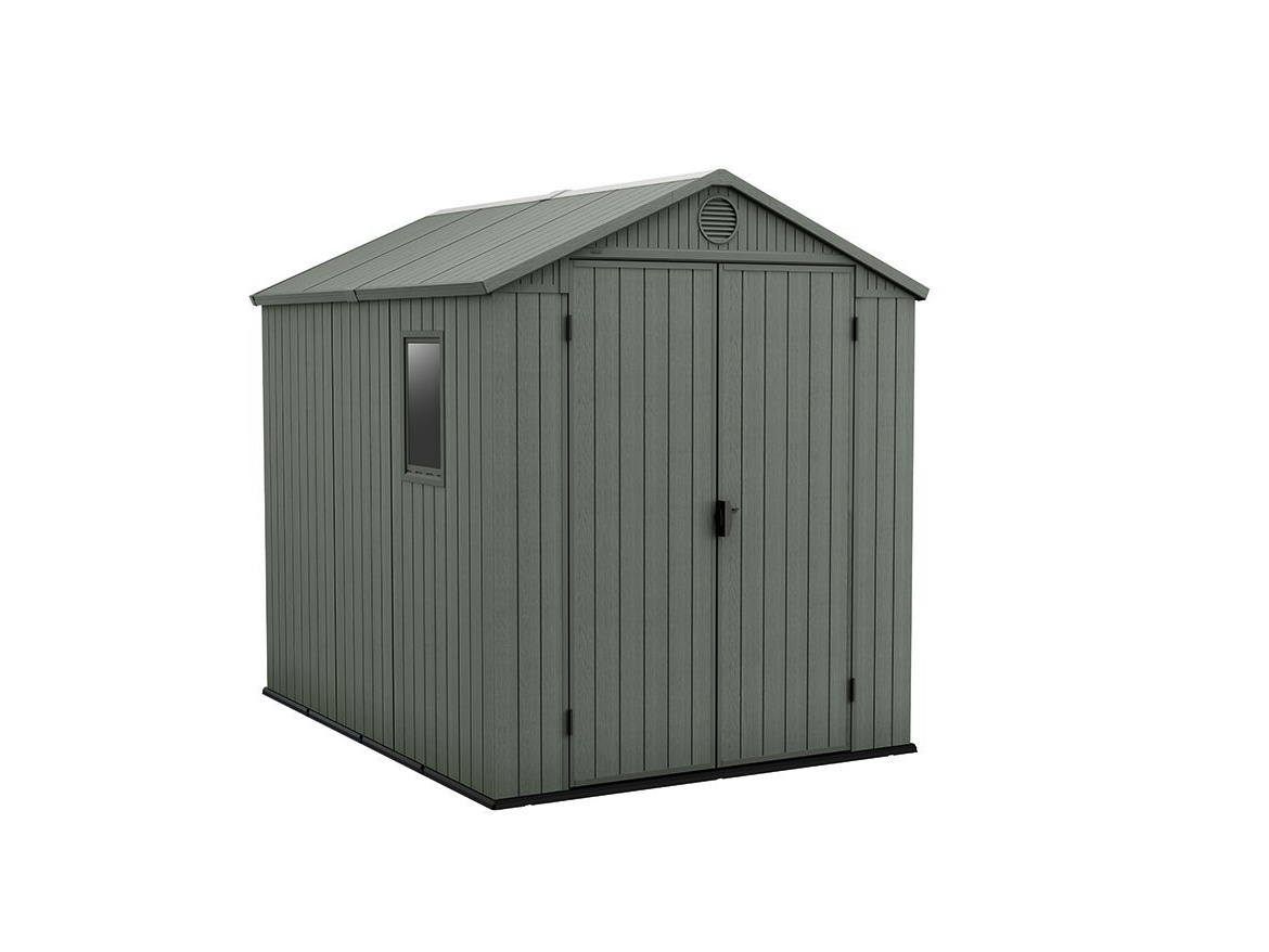 Plastový záhradný domček Keter Darwin 6 x 8 zelený, s podlahou