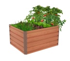 G21 Vyvýšený záhon  Daisy 100 x 80 x 52 cm, plechový, hnědý