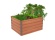 G21 Vyvýšený záhon  Daisy 100 x 80 x 52 cm, plechový, hnědý