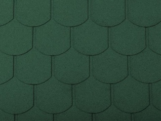 Asfaltové střešní šindele – Uni Bobrovka zelená 3,85 m²