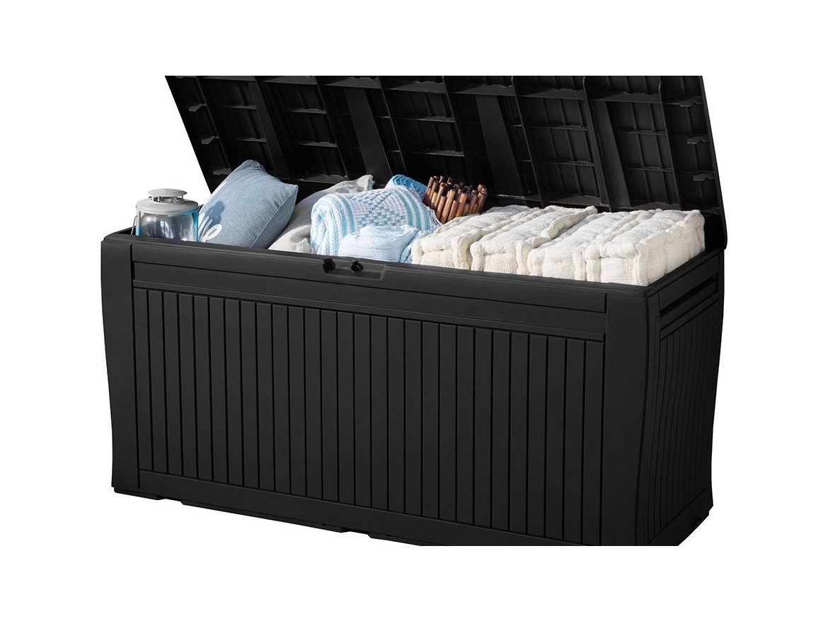 Keter Zahradní úložný box Keter Comfy 270 L - 117,5 x 45 x 57,5 cm - grafit