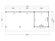 Wood scheune Malmö, typ 2 ( Wood Wände)