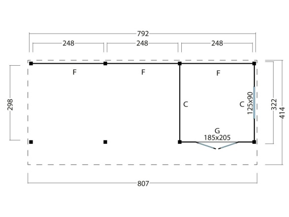 Wood scheune Malmö, typ 2 ( Wood Wände)