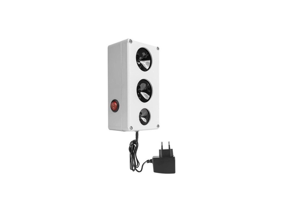 Scobax Vodotěsný ultrazvukový plašič na kuny, myši a potkany DRAGON ULTRASONIC C300