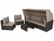 Home & Garden Vigo zahradní sestava z technoratanu Brown Mat/Brown Melange