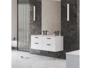 Ravak SD Chrome II 80, biela, úchytka 152 mm, chróm