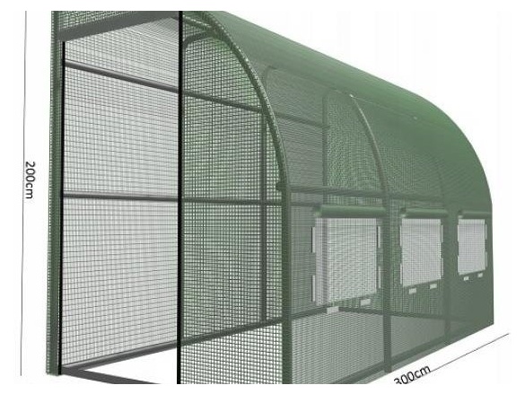 VespaGarden Fóliovník ke stěně 4 x 1,5 x 2m - 2 vchody Vespa Garden