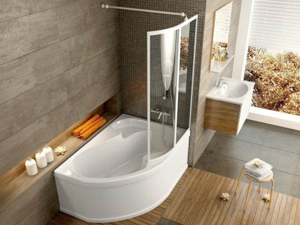 Ravak VSK2 Rosa 150 L, biela+rain