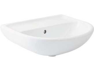 JIKA –  JIKA Umyvadlo Lyra Plus 50x41 cm, bez otvoru, bílé, na stěnu, s přepadem,  H8143810001091