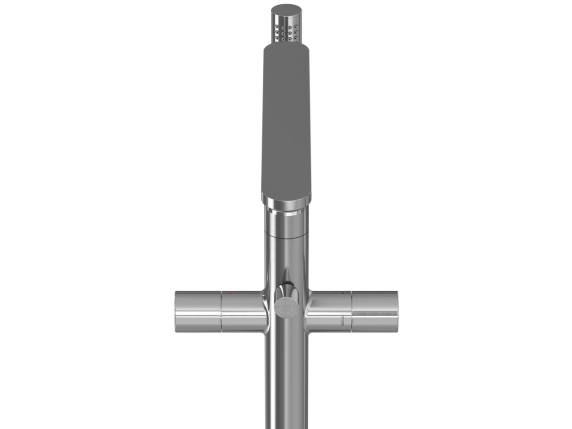 Ravak CR II 080.00CR.RB07A Vanová baterie do podlahy bez tělesa, se sprchovým setem, chrom