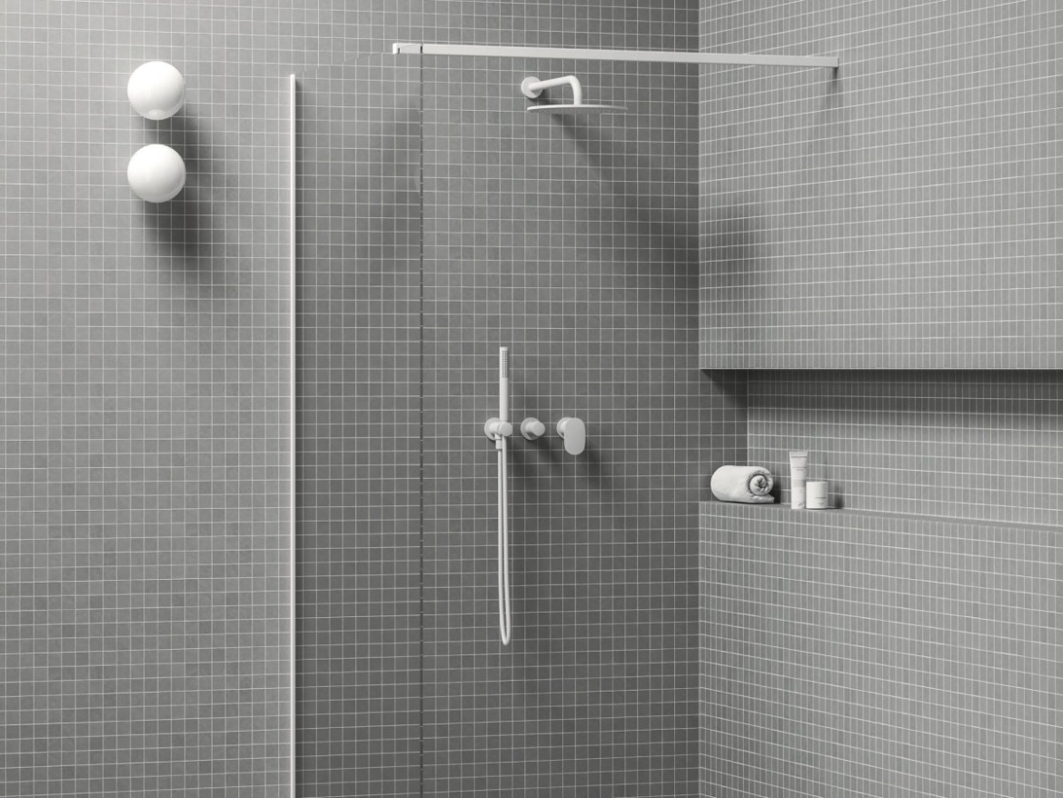 Ravak SG 065.00CR.O2.+S Podomietková batéria 2-cestná s telesom, so sprchovým setom, chróm