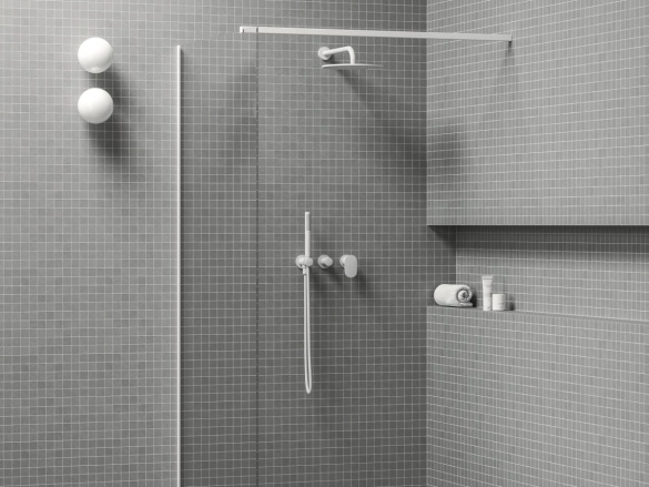 Ravak SG 065.10WHM.O2.+S Podomítková baterie 2-cestná s tělesem, se sprchovým setem, bílá matná