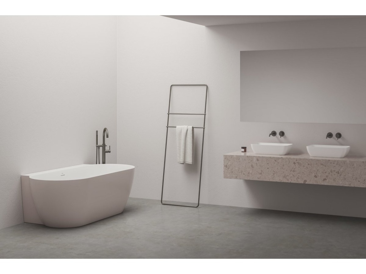 Ravak ES 080.60RGB.RB07G Vanová baterie do podlahy bez tělesa, se sprchovým setem, Rose Gold Brushed