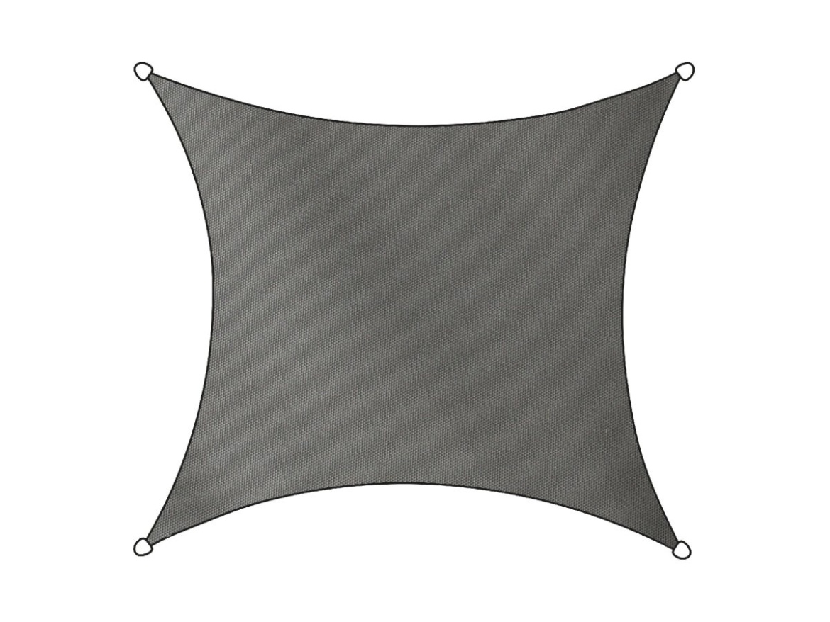 Stínící plachta COMO čtvercová antracitová 3,6x3,6m