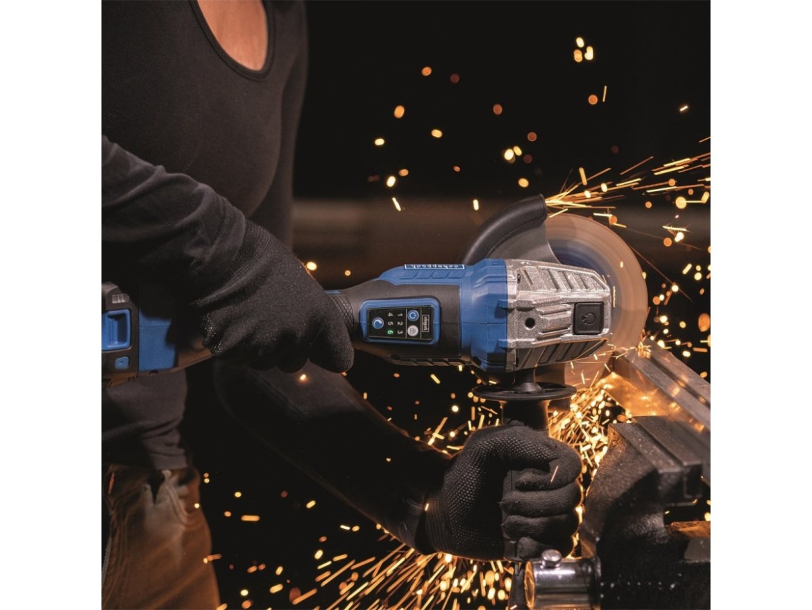 Akkus 20 V-os IXES sarokcsiszoló (akkumulátor és töltő nélkül) Scheppach BC-AG125-X