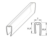 Ukončovací U-profil Lanit Plast