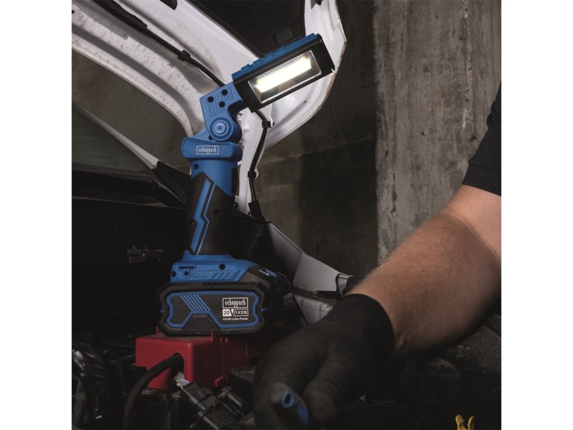 20 V-os IXES akkus munkalámpa (akkumulátor és töltő nélkül) Scheppach C-WL20-X