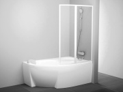 Ravak VSK2 Rosa 140 P, biela+transparent