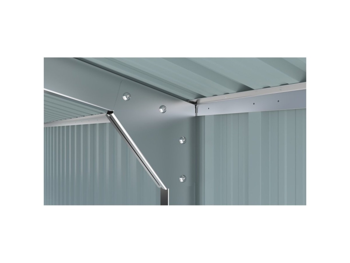 Kovová garáž 3,8 x 6 m so sedlovou strechou Antracit Riwall PRO RMCG 20x13 Anthracite