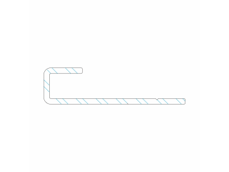 Deszkák –  Deceuninck Počáteční hliníkový profil, 8/30 mm Terrace