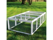 Scobax Dřevěný výběh pro králíky - bílý