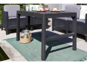 Keter Zahradní stůl Keter Lyon - 116 x 71 x 40 – 65 cm - hnědý