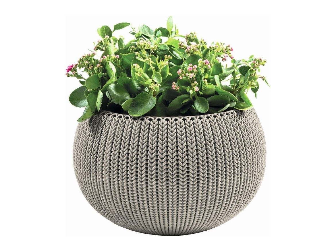 Keter Květináč  COZY M závěsný Dune