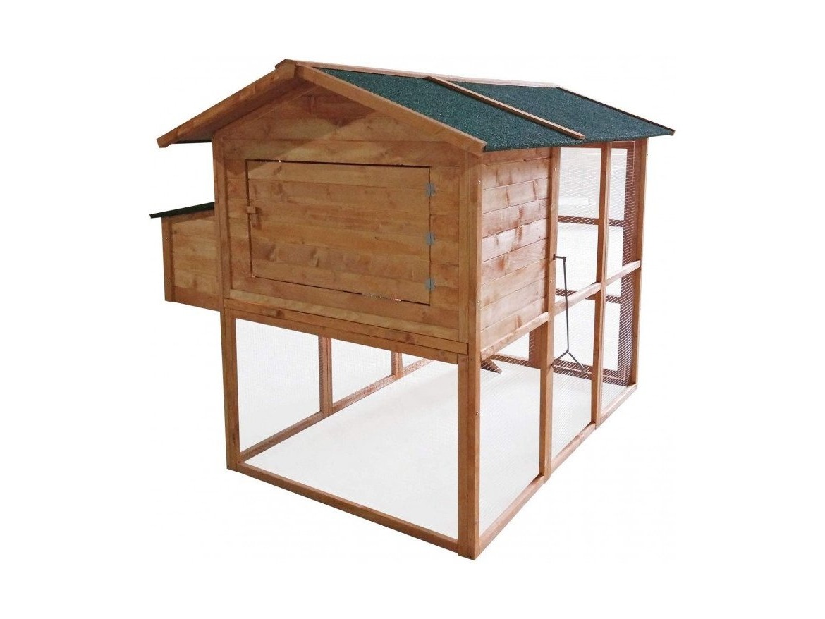 Kurník Scobax Dřevěný kurník BRUSEL MAXI, 1930x1770x1730 mm