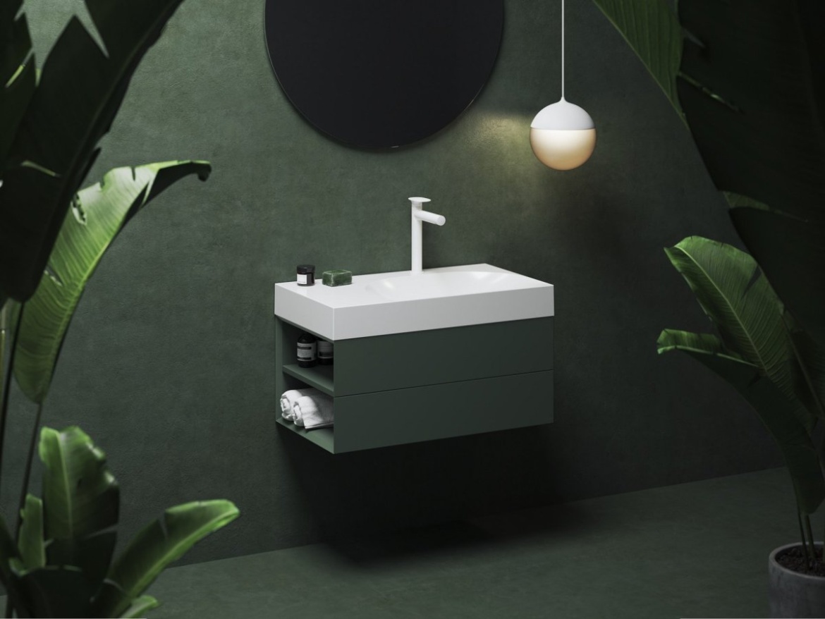 Ravak SD Lite 80 P skříňka pod umyvadlo Grey Green